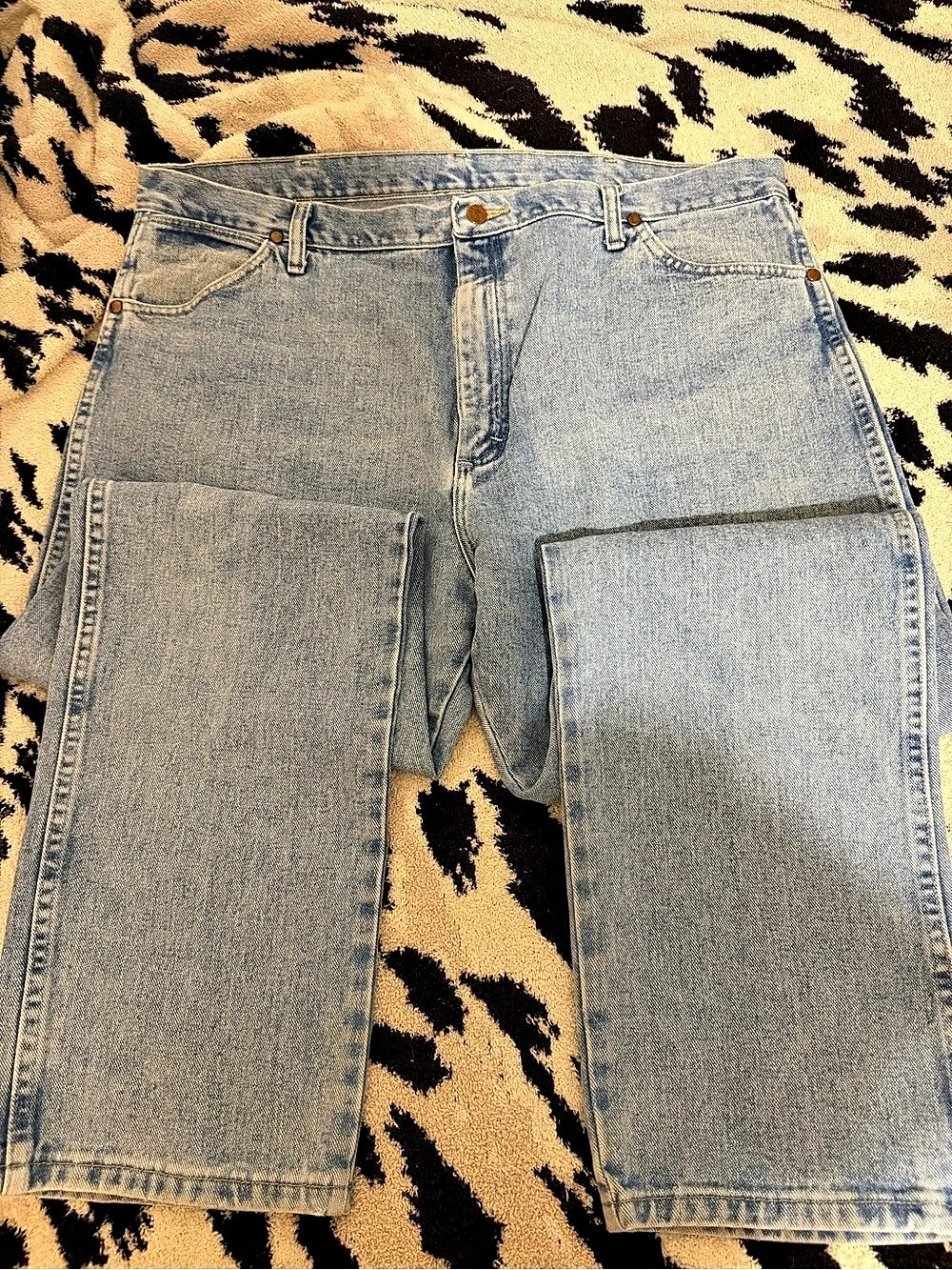 Wrangler Cowboy Cut Original Fit Jean 13MWZ Straight Leg Blue Waist 42